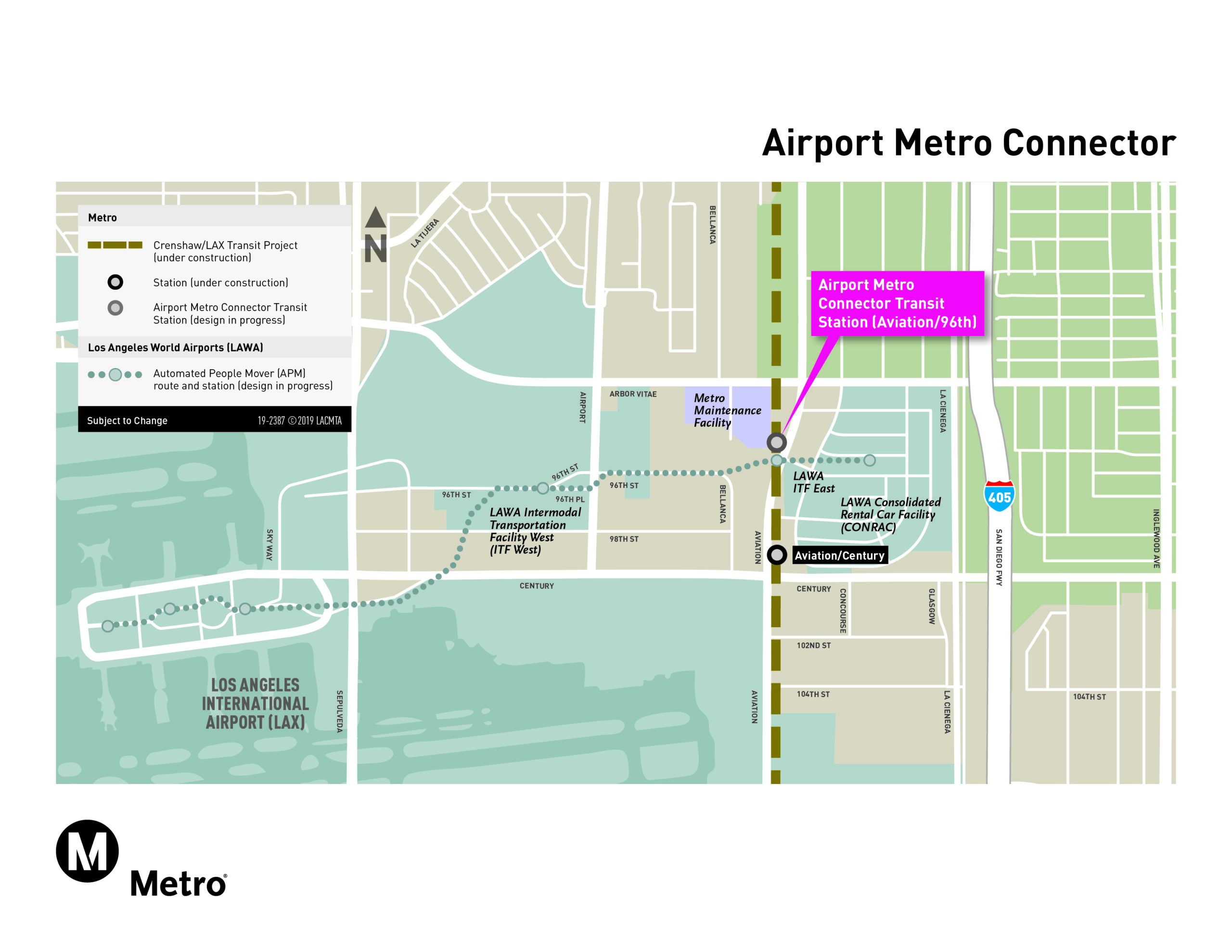 Airport Metro Connector Project Map