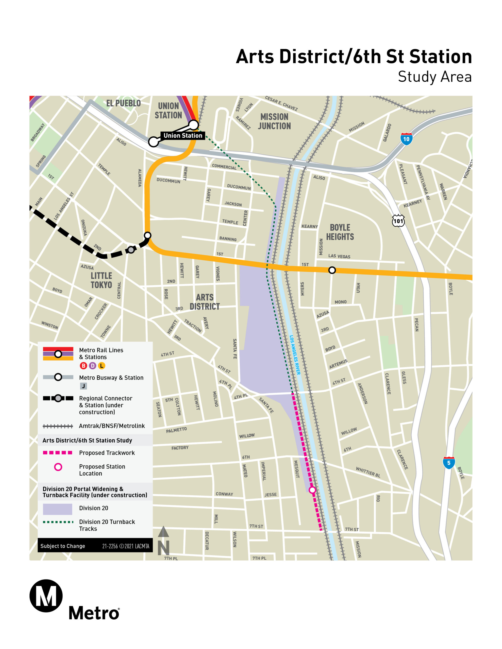 Arts District / 6th Street Station Project Map