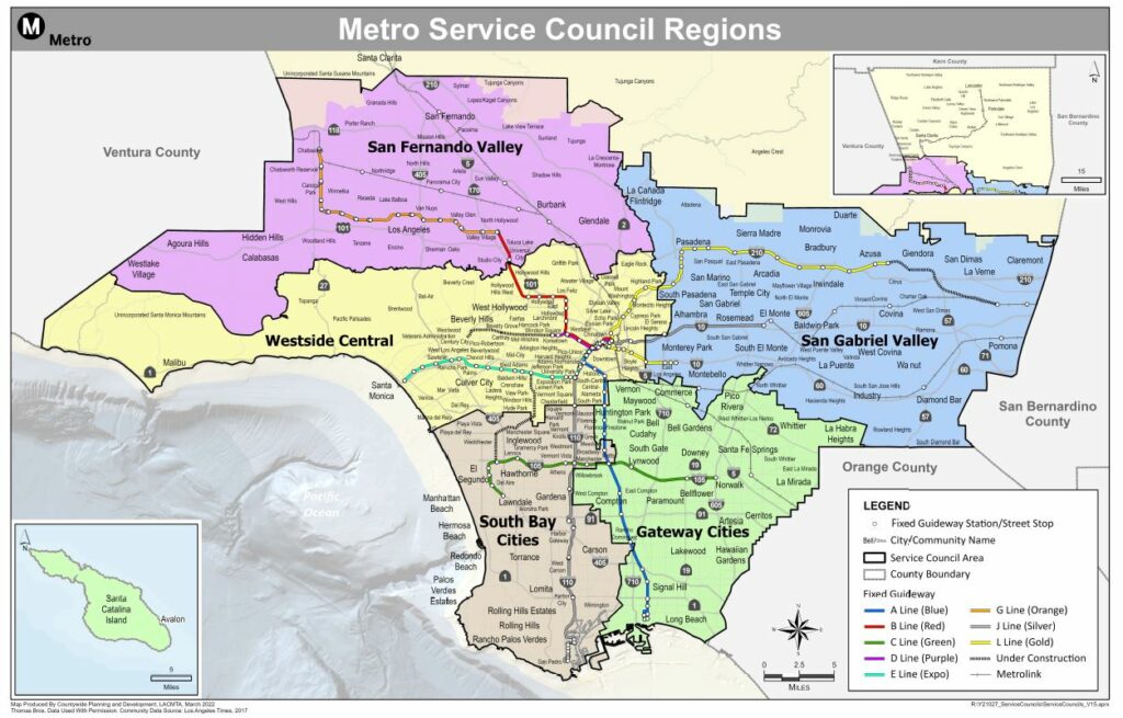 Map displaying all Local Service Councils areas.