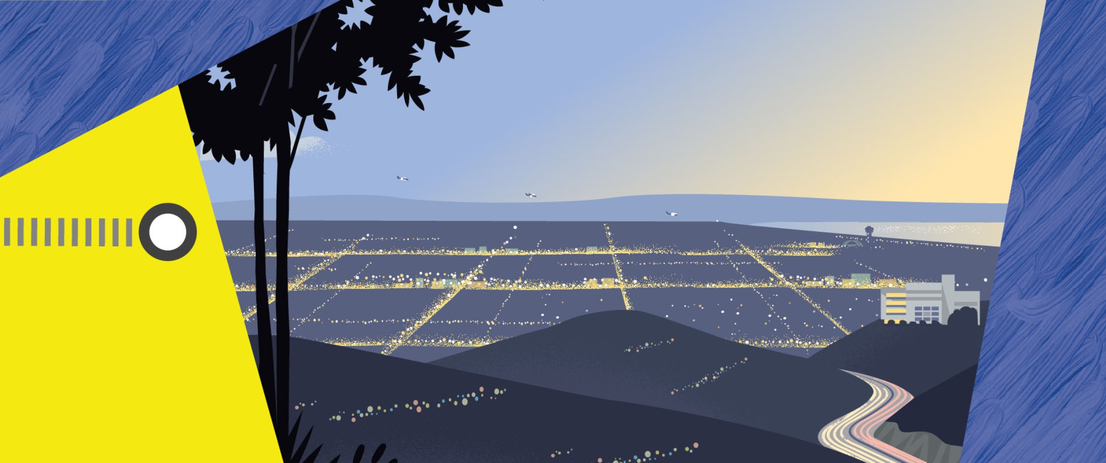 View of Sepulveda Transit Corridor Project area including valley.