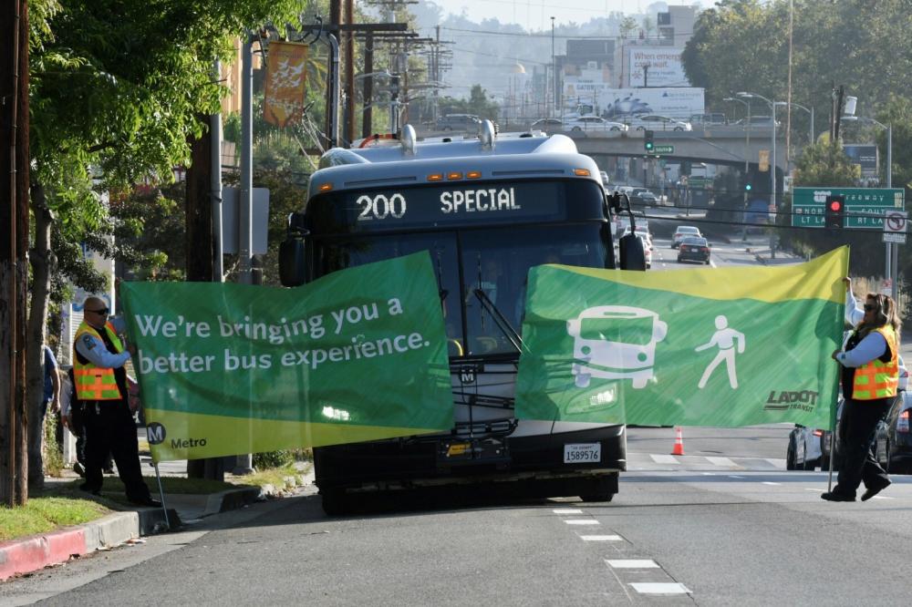 Metro Bus (Special 200), a dedicated Bus Lane Along Alvarado Street to Complement NextGen Bus Plan.