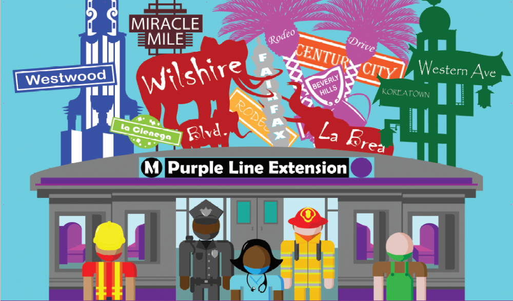 Purple Line Extension Tunnel Boring Machine Naming Contest illustration.